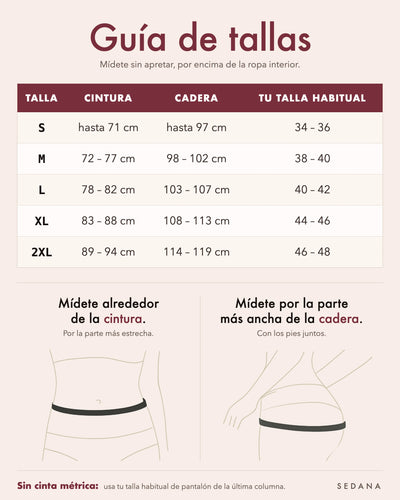 Guía de tallas SEDANA